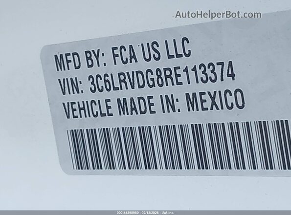 3C6LRVDG8RE113374 2024 RAM PROMASTER 2500 White Engine compartment view