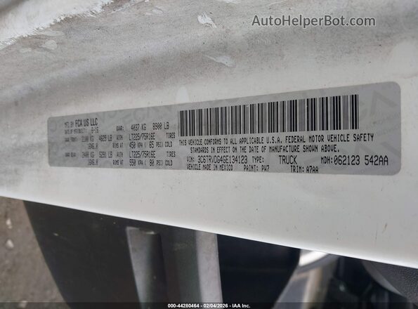 3C6TRVDG4GE134123 2016 RAM PROMASTER 2500 White 