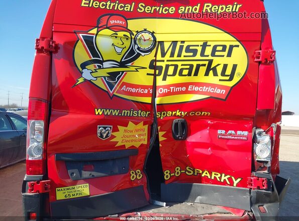 3C6TRVDG6LE116491 2020 RAM PROMASTER 2500 Red Widok z przodu
