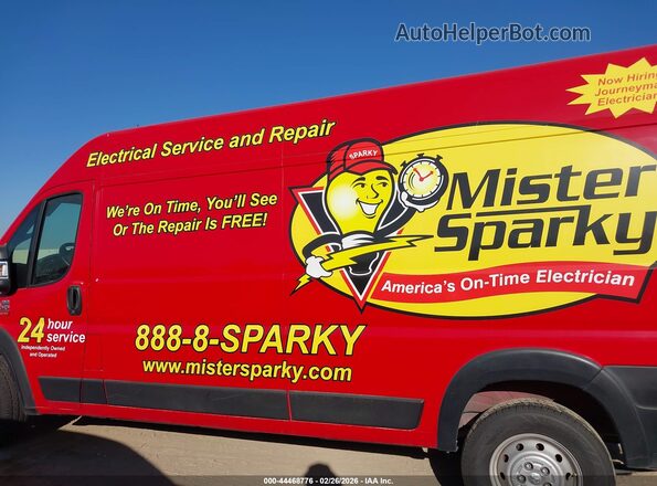 3C6TRVDG6LE116491 2020 RAM PROMASTER 2500 Red 