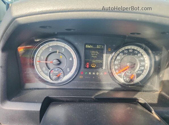 3C6UR5CL5GG260823 2016 RAM 2500 Black Вид щитка приладів