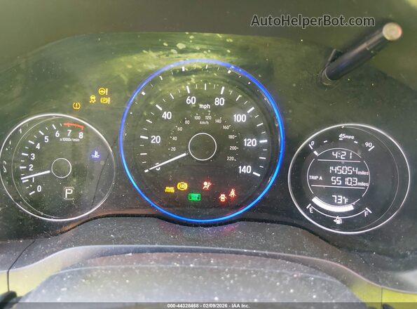 3CZRU5H35GM742015 2016 HONDA HR-V Black Вид задніх сидінь