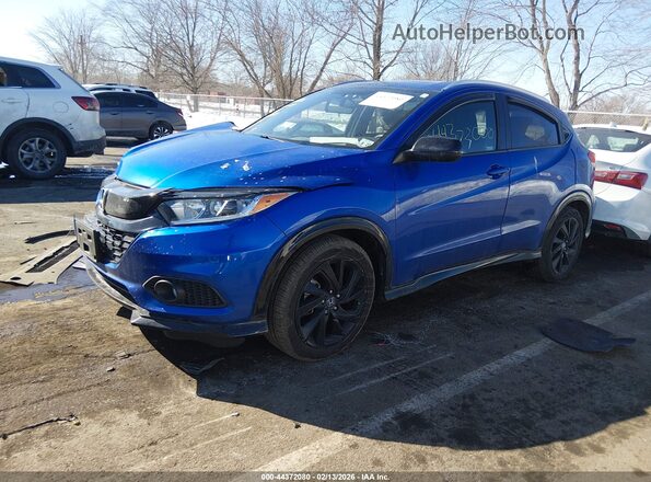 3CZRU6H12NM769688 2022 HONDA HR-V Blue Przód lewy