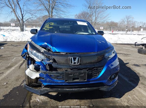 3CZRU6H12NM769688 2022 HONDA HR-V Blue Widok zestawu wskaźników