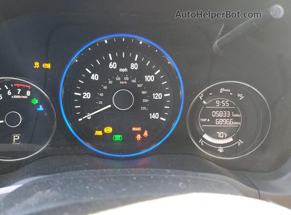 3CZRU6H1XKG719681 2019 HONDA HR-V Синий 