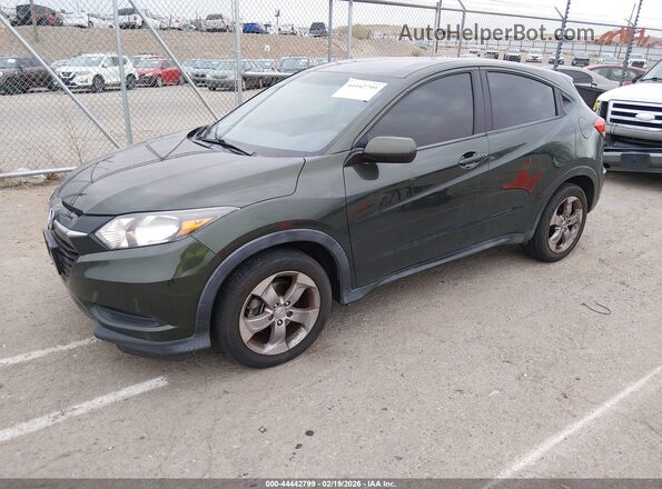 3CZRU6H35HM702010 2017 HONDA HR-V Green Առջևի ձախ երեք քառորդ տեսարան