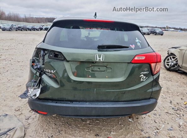 3CZRU6H37GM727005 2016 HONDA HR-V Green Rear view