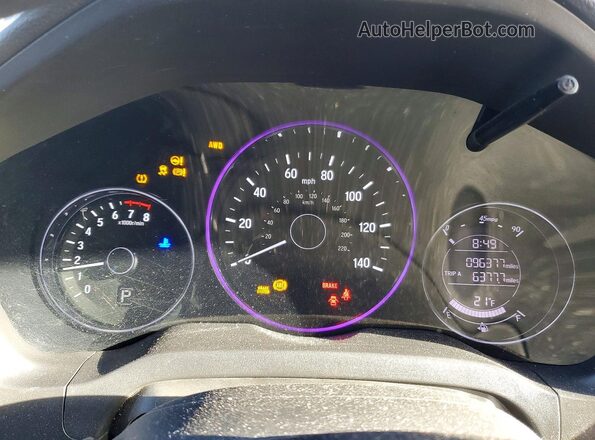 3CZRU6H3XKG705698 2019 HONDA HR-V Gray 