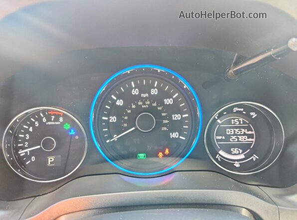 3CZRU6H50HM720111 2017 HONDA HR-V White Սարքավորումների վահանակի տեսք