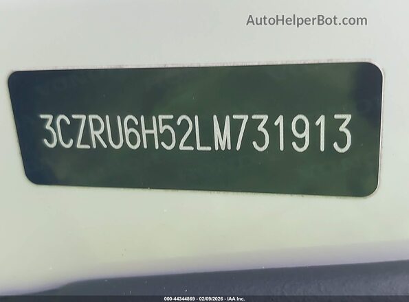 3CZRU6H52LM731913 2020 HONDA HR-V White ძრავის განყოფილების ხედი