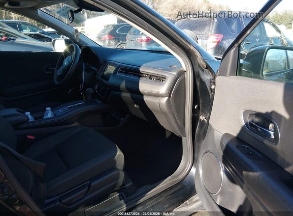 3CZRU6H5XLM731318 2020 HONDA HR-V Black Widok wnętrza z przodu