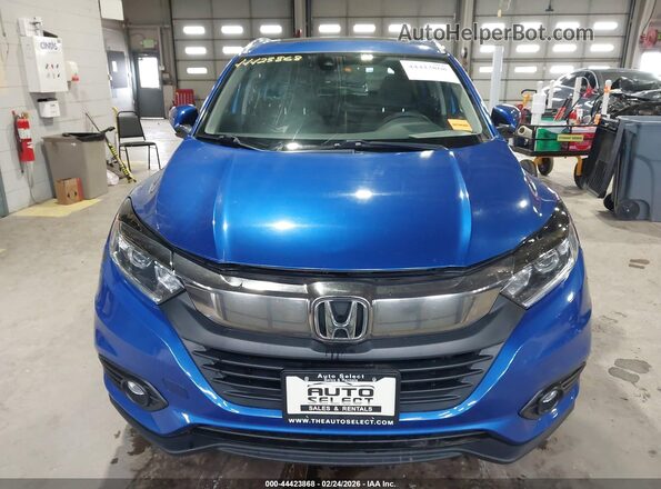 3CZRU6H5XMM749660 2021 HONDA HR-V Blue Вид щитка приладів