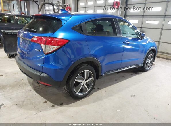 3CZRU6H5XMM749660 2021 HONDA HR-V Blue Задня права чверть