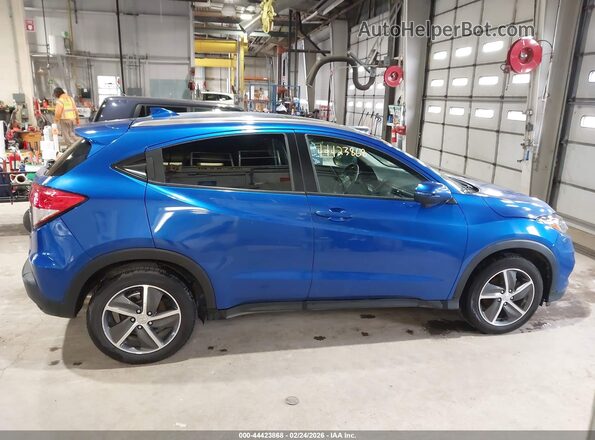 3CZRU6H5XMM749660 2021 HONDA HR-V Blue Вид задньої частини салону