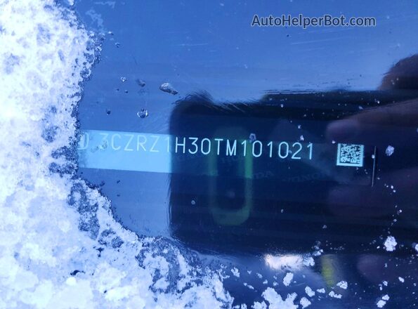 3CZRZ1H30TM101021 2026 HONDA HR-V Black VIN կոդի պիտակի տեսք