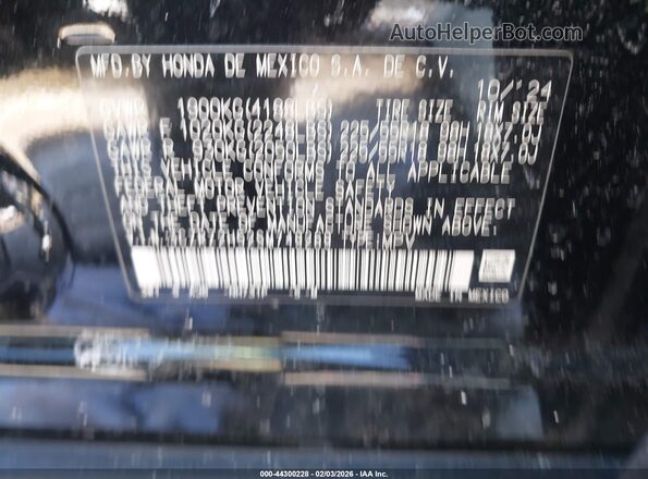 3CZRZ2H58SM754105 2025 HONDA HR-V Black Вид підкапотного простору