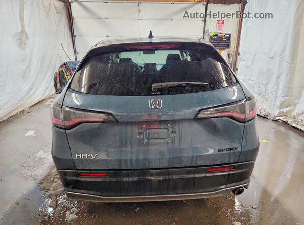 3CZRZ2H5XRM740328 2024 HONDA HR-V Blue Vista trasera