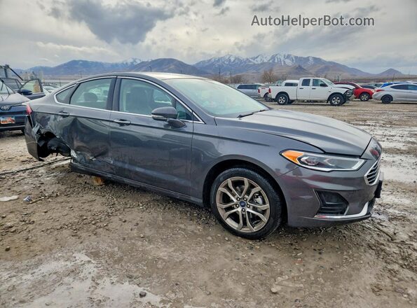 3FA6P0CD0KR114402 2019 FORD FUSION Gray 