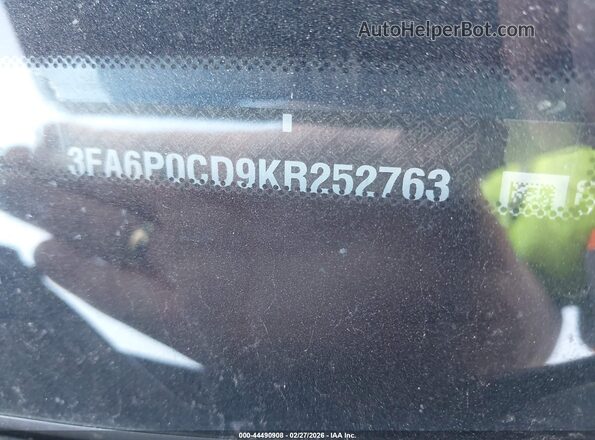 3FA6P0CD9KR252763 2019 FORD FUSION Blue 