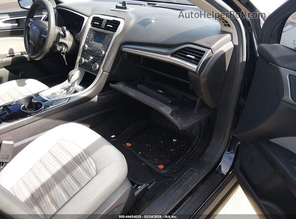 3FA6P0G7XGR376276 2016 FORD FUSION Black Front interior view