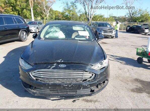 3FA6P0G7XJR253682 2018 FORD FUSION Black Вид панелі приладів