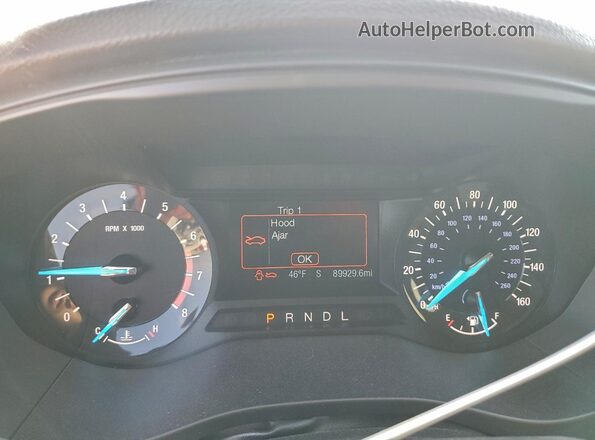 3FA6P0H71JR272541 2018 FORD FUSION Red Vista del cuadro de instrumentos