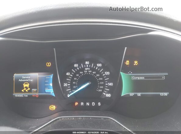 3FA6P0H75GR199831 2016 FORD FUSION Beige Vista de los asientos traseros