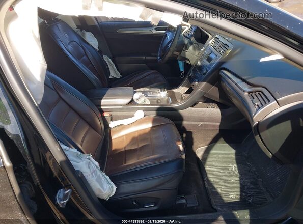 3FA6P0H78JR227208 2018 FORD FUSION Black Вид салону спереду