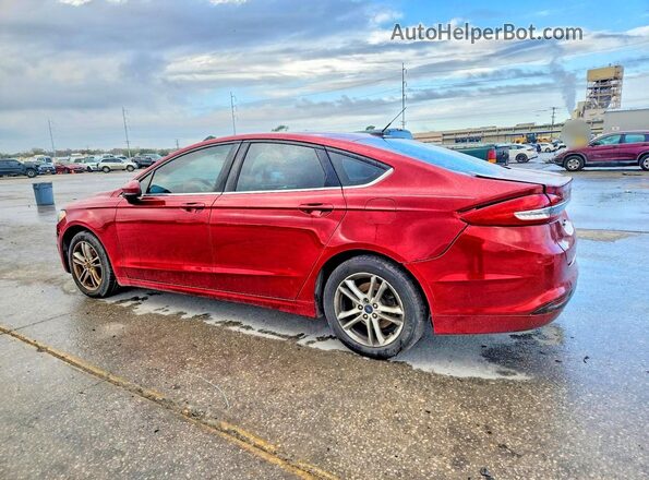 3FA6P0HD0JR238418 2018 FORD FUSION Красный Задняя левая четверть