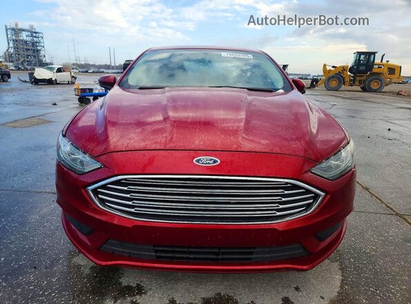 3FA6P0HD0JR238418 2018 FORD FUSION Красный Вид спереди