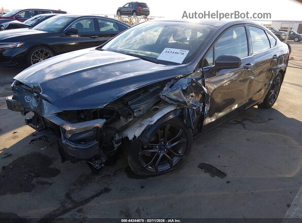 3FA6P0HD3JR222889 2018 FORD FUSION Серый Вид спереди