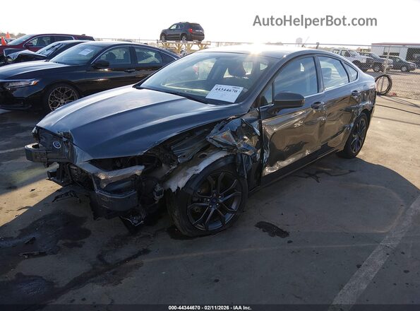 3FA6P0HD3JR222889 2018 FORD FUSION Серый Передняя левая четверть