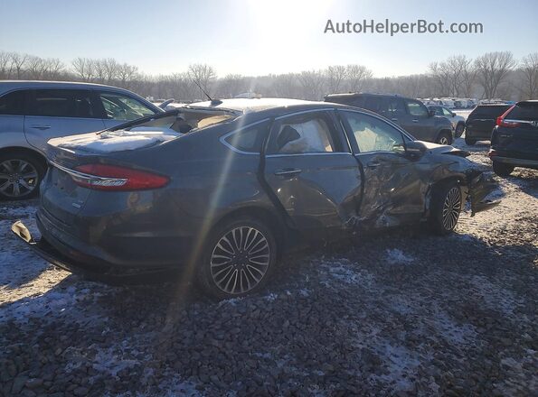 3FA6P0HD3JR240602 2018 FORD FUSION Gray Trasero derecho