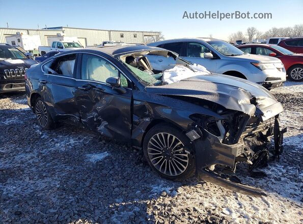 3FA6P0HD3JR240602 2018 FORD FUSION Gray Delantero derecho