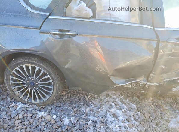 3FA6P0HD3JR240602 2018 FORD FUSION Gray Vista de los asientos traseros