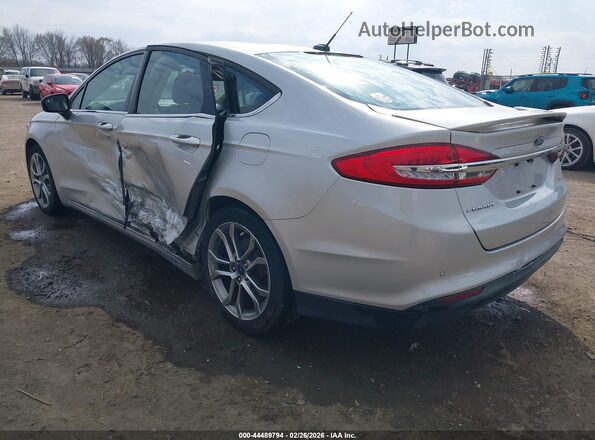 3FA6P0HD4HR140986 2017 FORD FUSION Silver Հետևի ձախ