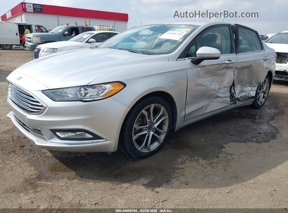 3FA6P0HD4HR140986 2017 FORD FUSION Silver Առջևի ձախ երեք քառորդ տեսարան