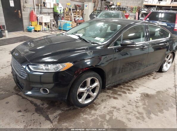 3FA6P0HD7GR267052 2016 FORD FUSION Black Առջևի ձախ երեք քառորդ տեսարան