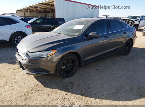3FA6P0HD9JR136308 2018 FORD FUSION Gray Przód lewy