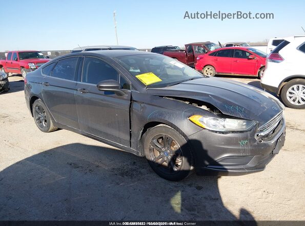 3FA6P0HD9JR136308 2018 FORD FUSION Gray Widok z przodu
