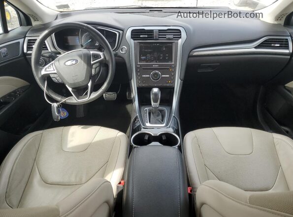 3FA6P0K96GR390541 2016 FORD FUSION White Առջևի վահանակի տեսք