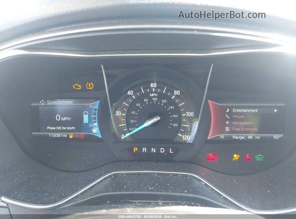 3FA6P0LU2HR345861 2017 FORD FUSION HYBRID Silver 