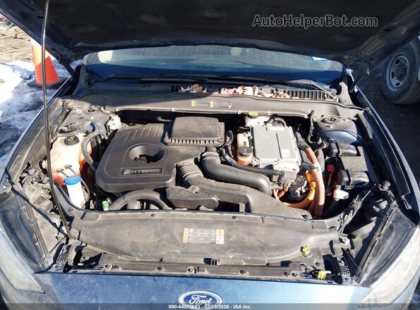 3FA6P0LU3JR158537 2018 FORD FUSION HYBRID Blue Vista trasera