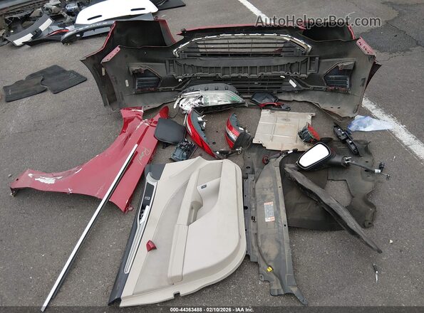 3FA6P0LU3KR208063 2019 FORD FUSION HYBRID Red Вид щитка приладів