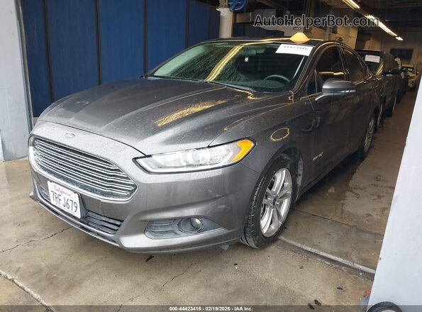 3FA6P0LU6GR329418 2016 FORD FUSION HYBRID Gray Przód lewy