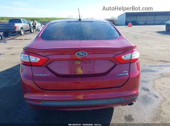3FA6P0LU6GR389375 2016 FORD FUSION HYBRID Красный 