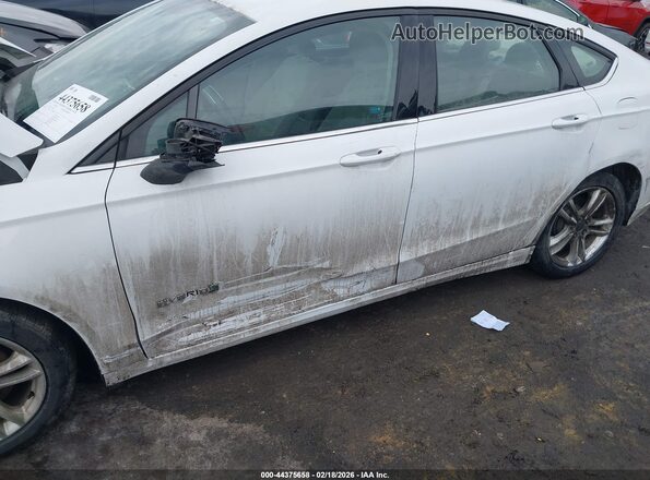 3FA6P0LU7JR172442 2018 FORD FUSION HYBRID White Դիմացի տեսք