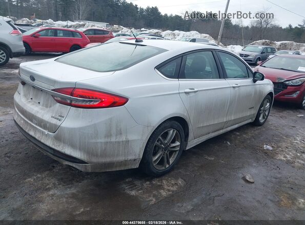 3FA6P0LU7JR172442 2018 FORD FUSION HYBRID White Հետևի աջ