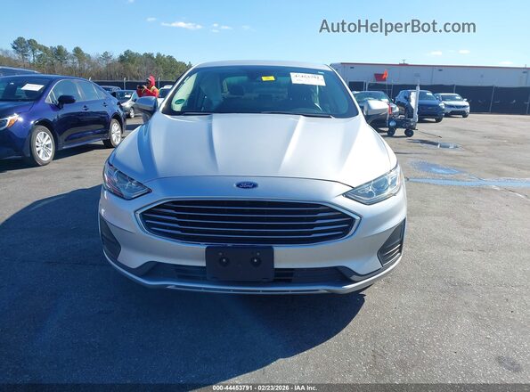 3FA6P0LU7KR205506 2019 FORD FUSION HYBRID Silver ხელსაწყოთა პანელის ხედი