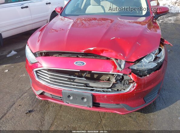 3FA6P0LU8KR241334 2019 FORD FUSION HYBRID Red 